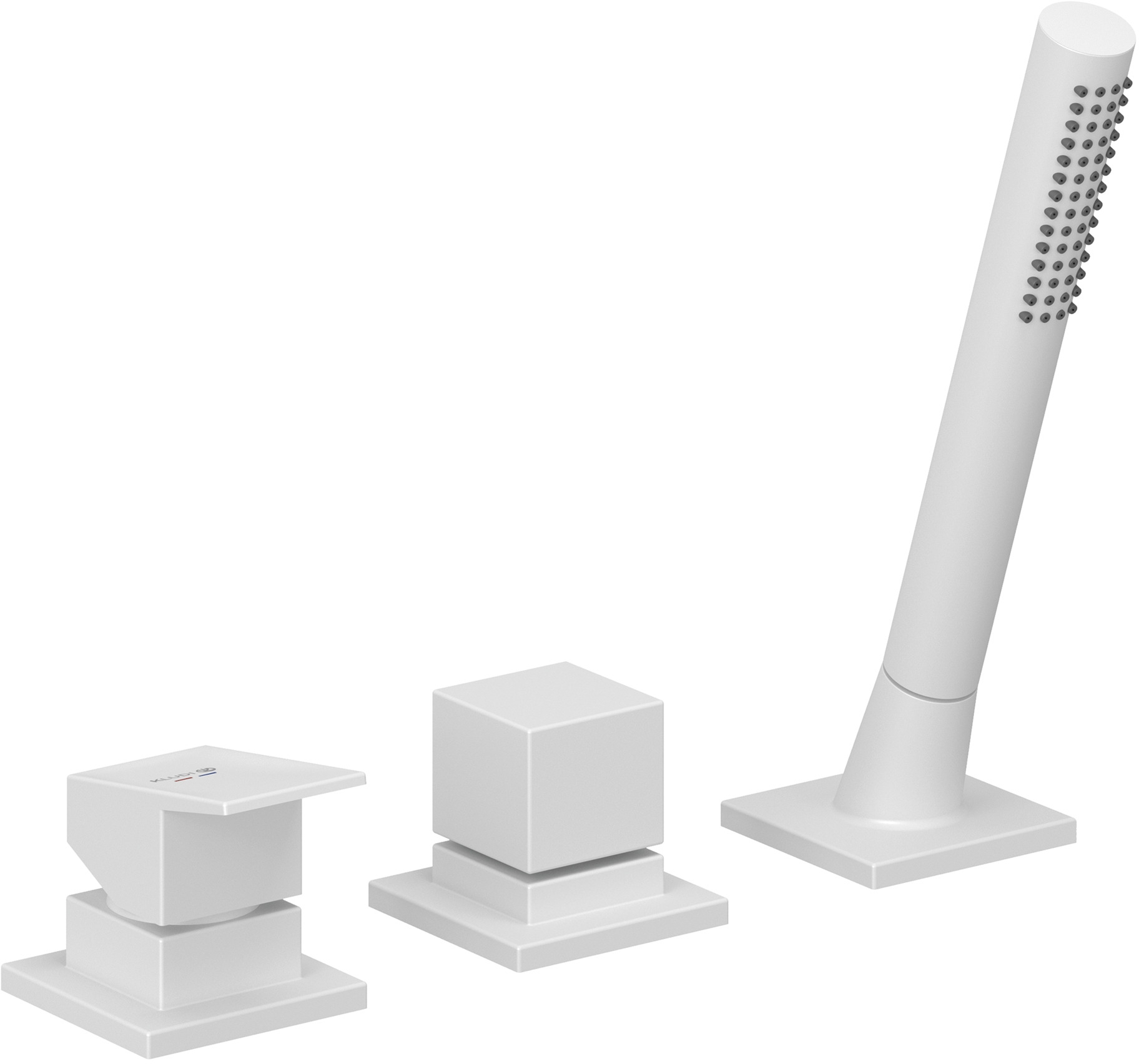 Kludi Decus vaňová/sprchová batéria na vaňu biela 544475375