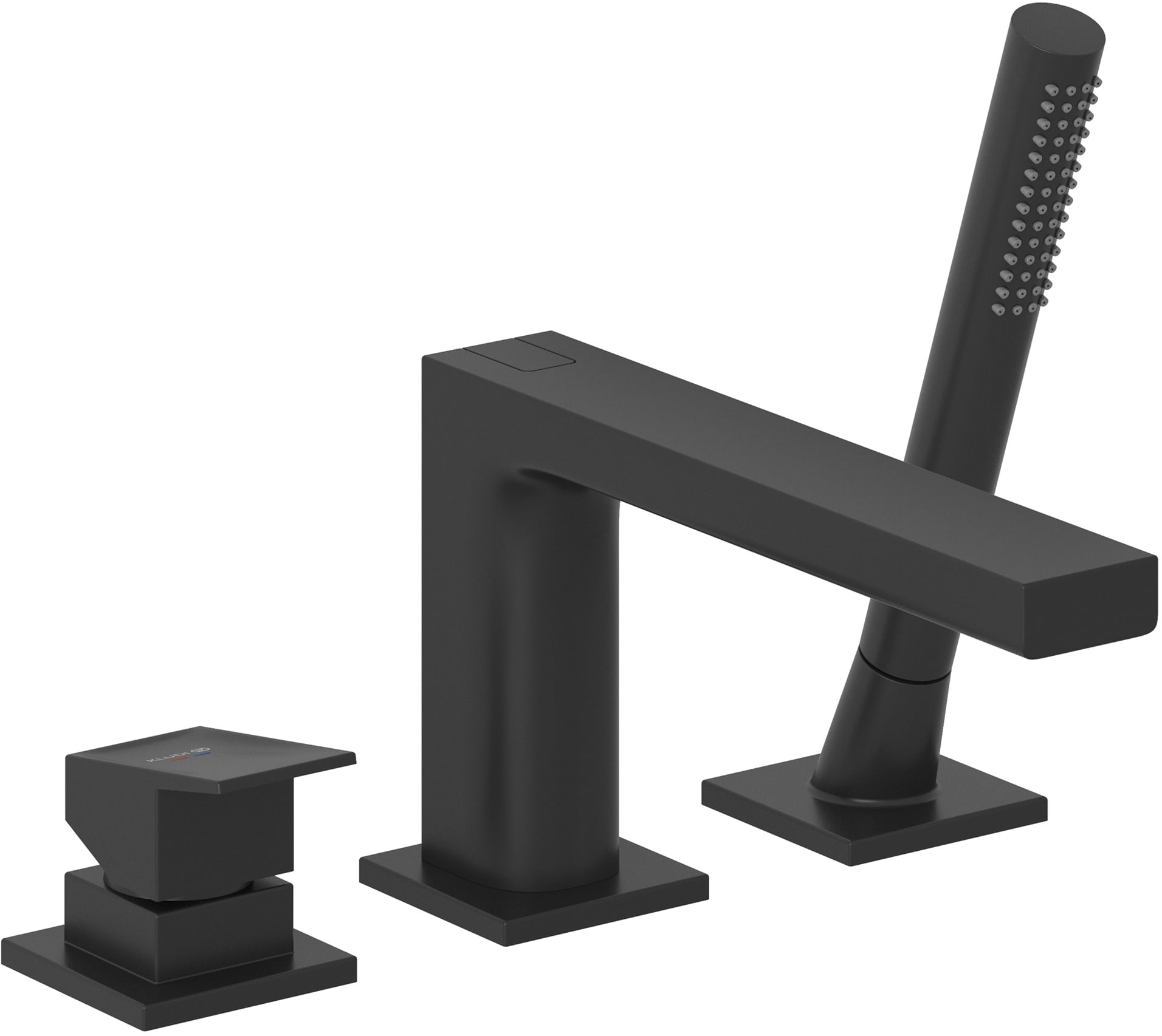 Kludi Decus vaňová/sprchová batéria na vaňu čierna 544483975