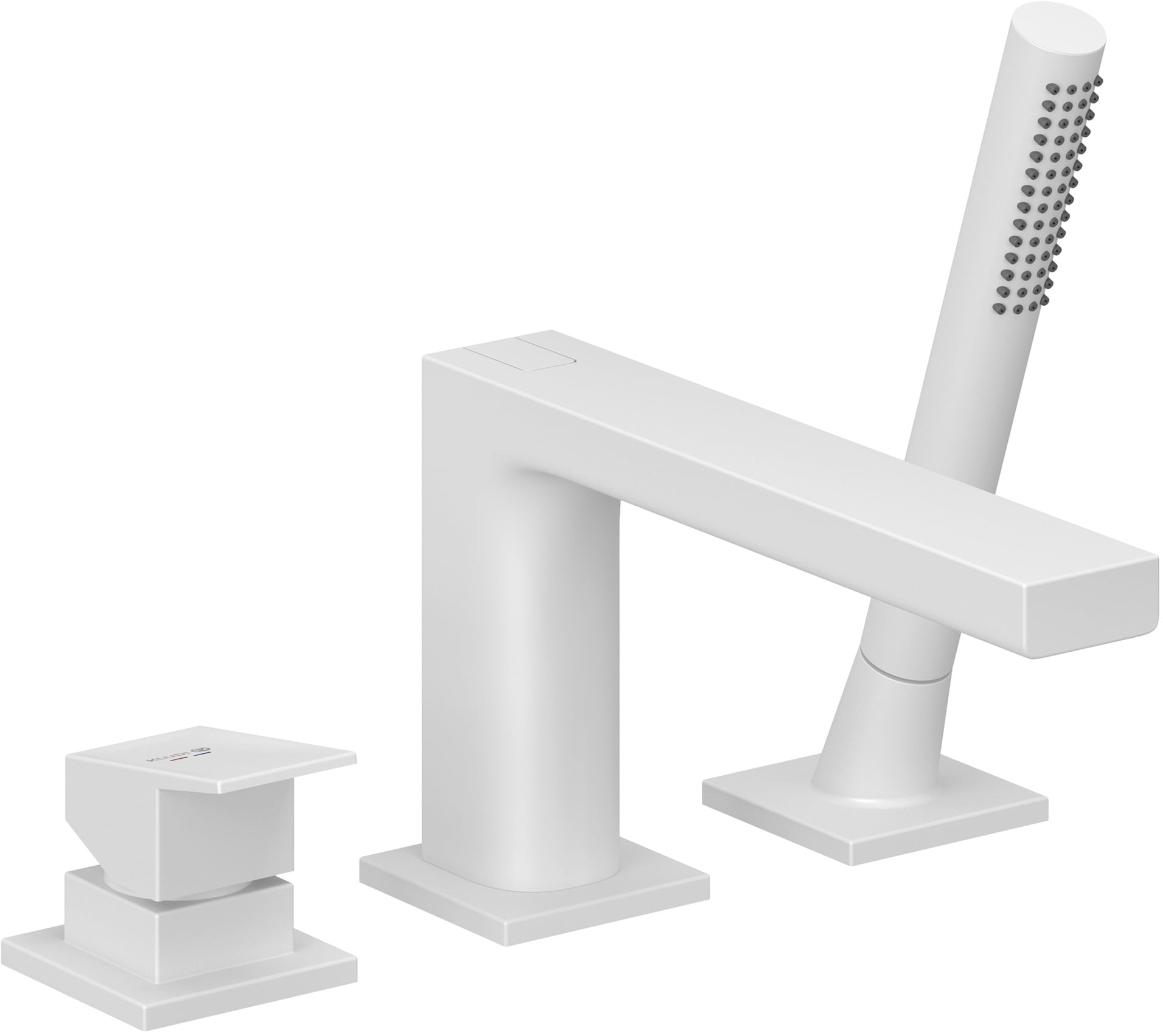 Kludi Decus vaňová/sprchová batéria na vaňu biela 544485375