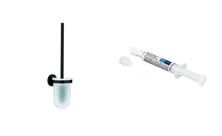 Súprava toaletná kefa Grohe Start 411852430, lepidlo Grohe QuickGlue 41127000