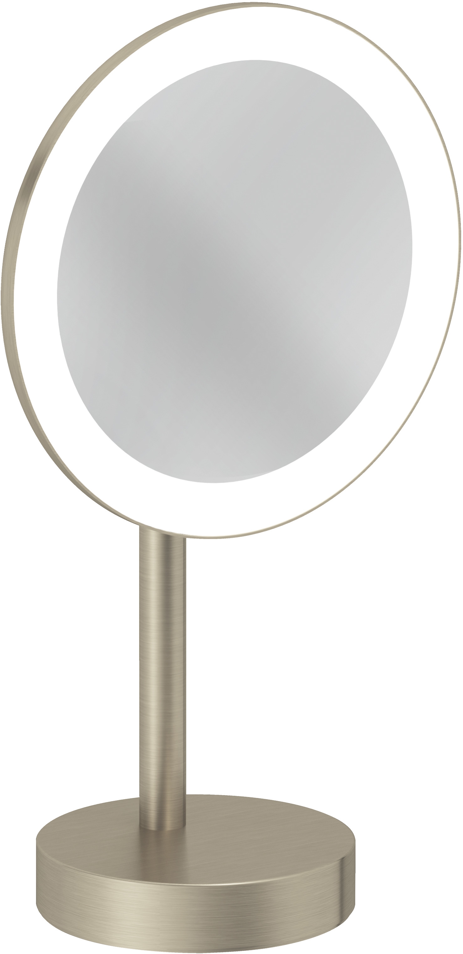 Kludi Vela R kozmetické zrkadlo 20.2x35.5 cm okrúhly s osvetlením nikel 58995N5F