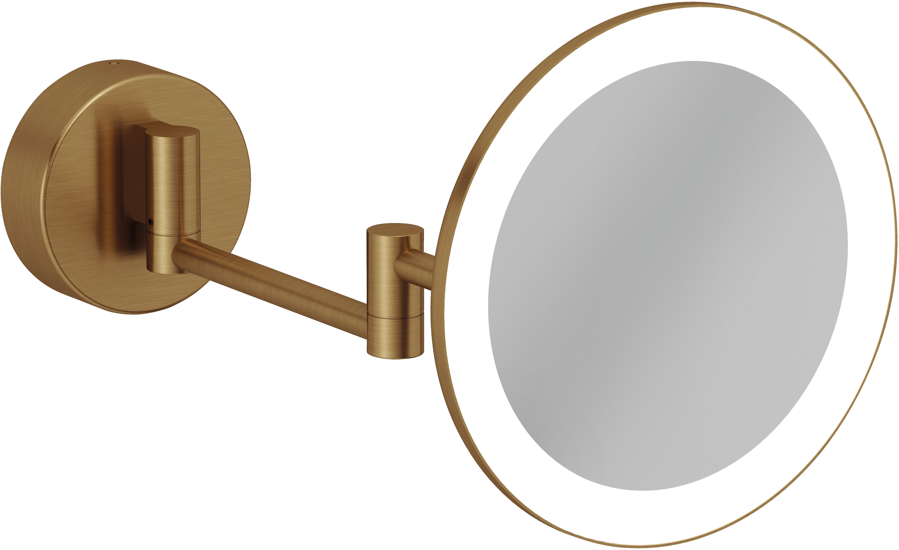 Kludi Vela R kozmetické zrkadlo 20.2x20.2 cm okrúhly s osvetlením 58995N1W