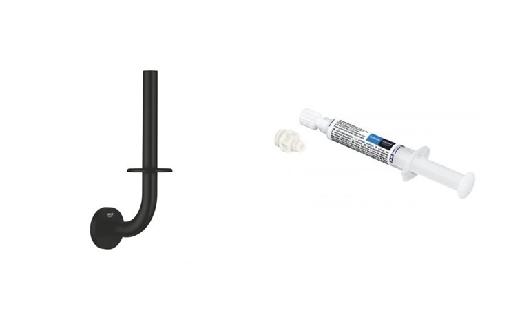 Súprava držiak na toaletný papier Grohe Start 411862430, lepidlo Grohe QuickGlue 41127000