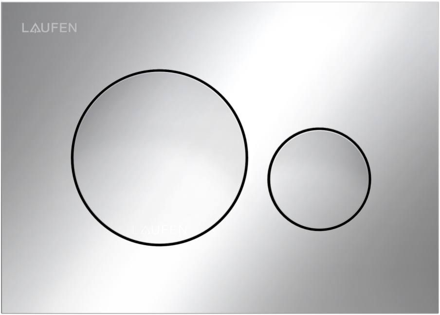 Laufen Ineo Moon splachovacie tlačidlo do toalety lesklý chróm H9001140040001