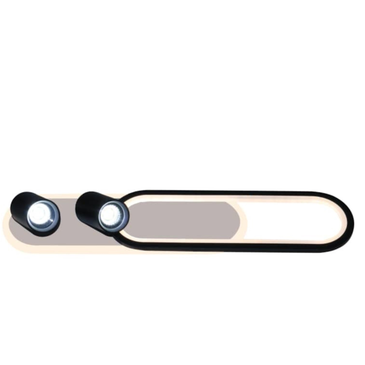 Light Prestige Parma stropné svietidlo 2x8 W čierna LP-0612/2CLBK