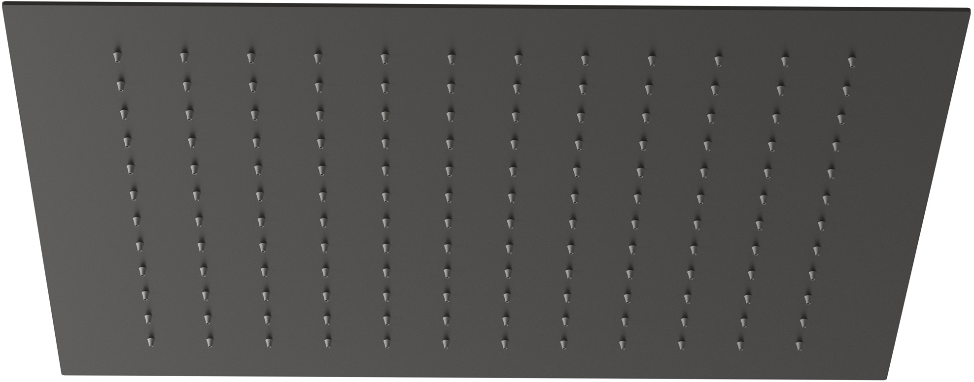 Kludi Asana horná/hlavová sprcha 44x44 cm štvorec čierna 6941039-00