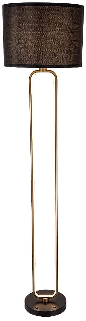 Rabalux Domiro stojaca lampa 1x60 W čierna-zlatá 74043