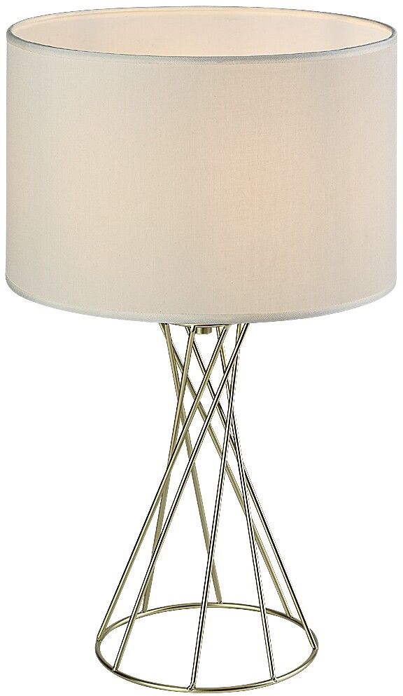 Rabalux Nivra stolová lampa 1x40 W zlatá 74081