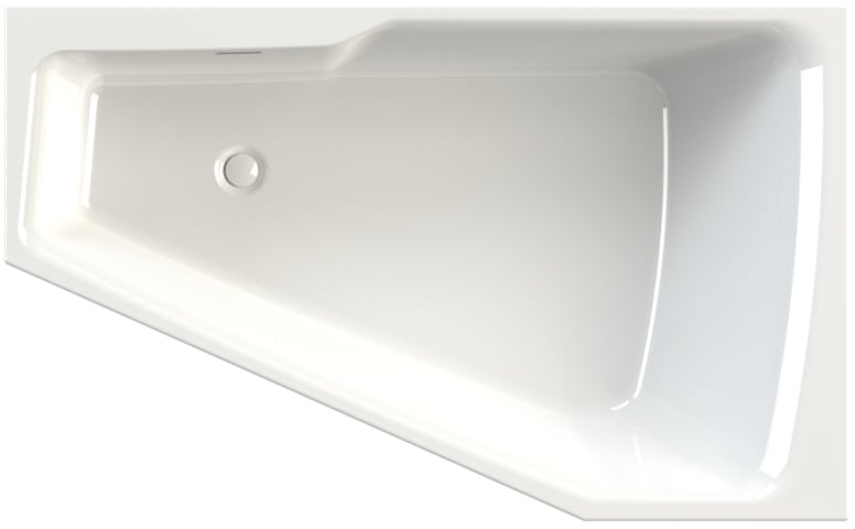 Riho Rethink Space rohová vaňa 160x75 cm ľavostranné biela B112006005