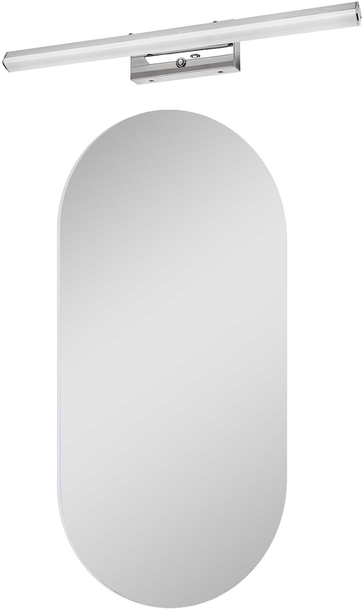 Súprava zrkadlo Elita Oval RE067567000010, nástenná lampa Rabalux Turgon 75016