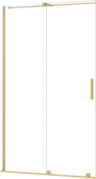 Rea Montana sprchové dvere 140 cm posuvné zlatá brúsená/priehľadné sklo REA-K2499