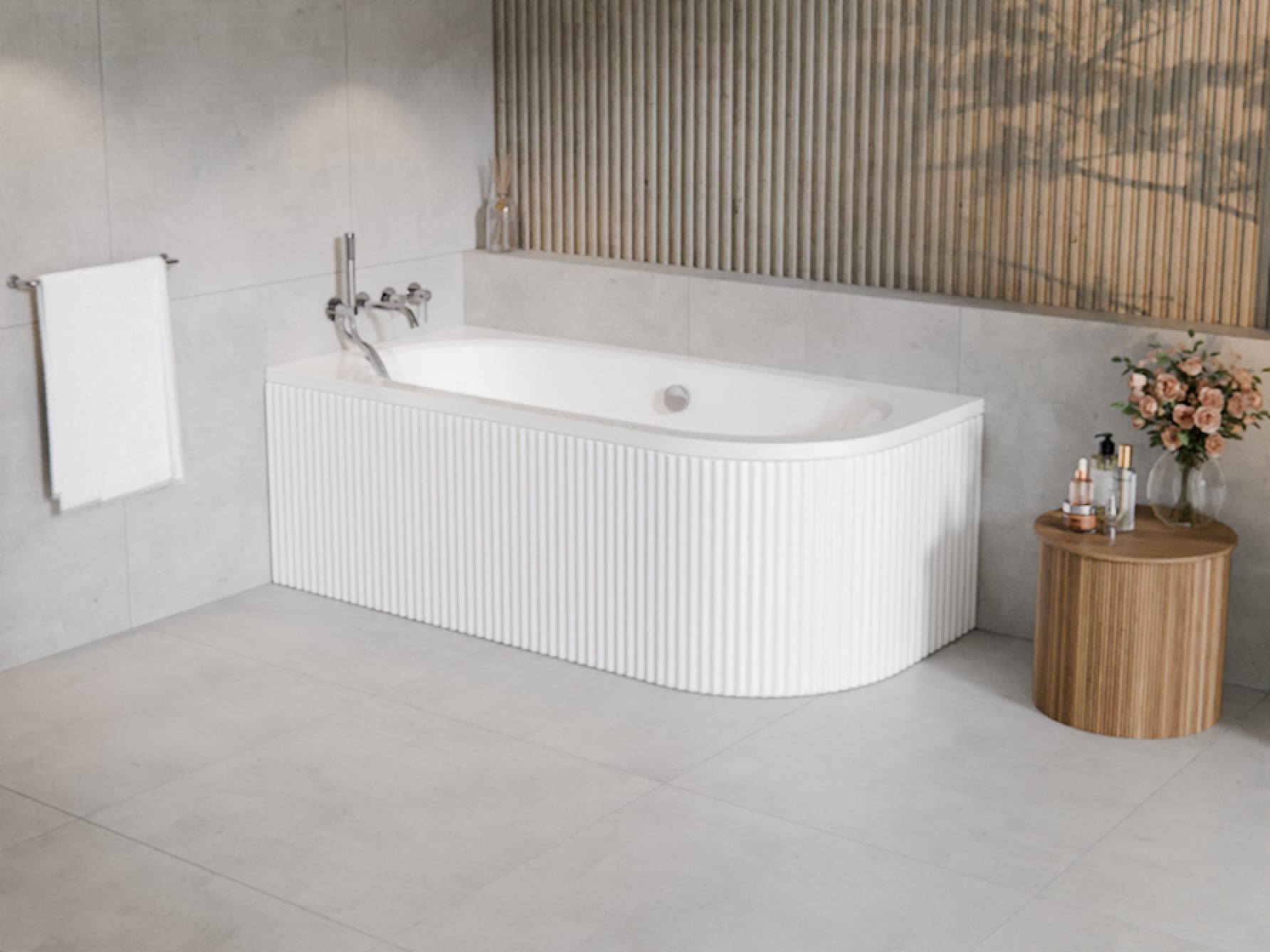 Súprava rohová vaňa Besco Avita #WAV-160-NL, obkladový panel k vani Besco Avita OAV-160-NSR