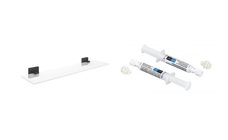 Súprava polica Grohe Start Cube 411092430, lepidlo Grohe 41128000