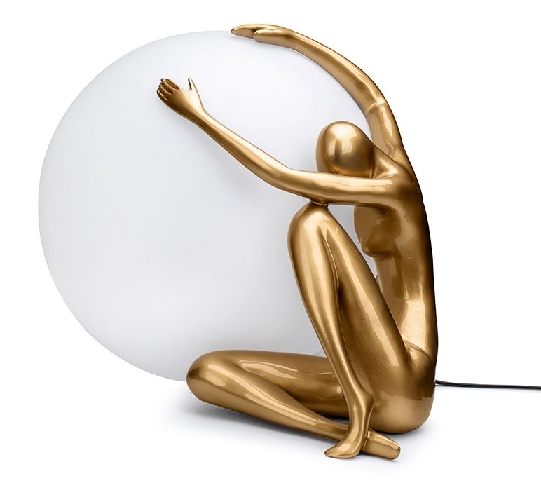 Moosee Uomo stolová lampa 1x40 W biela-zlatá MSE1501100453