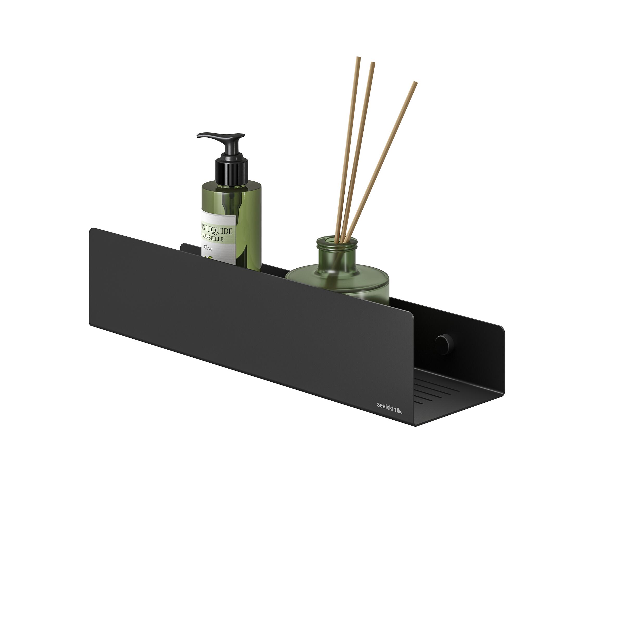 Sealskin Brix sprchová polička 35 cm čierna 800794