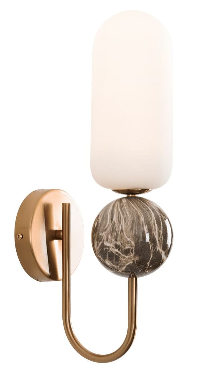 MaxLight Nova nástenná lampa 1x7 W biela-zlatá W0380