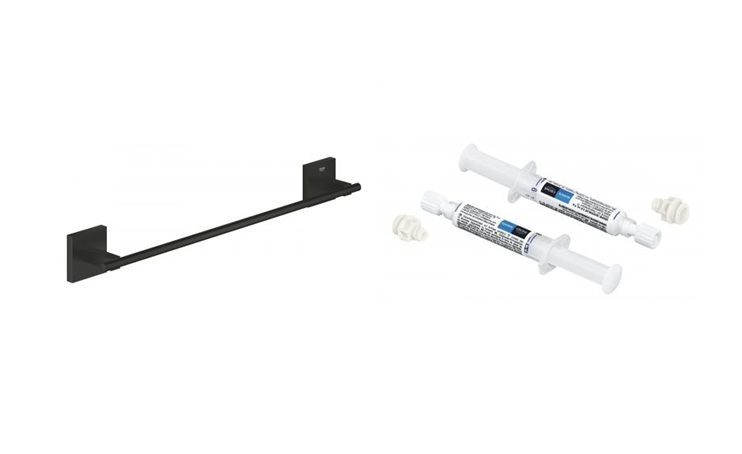 Súprava tyč Grohe Start Cube 409872430, lepidlo Grohe 41128000