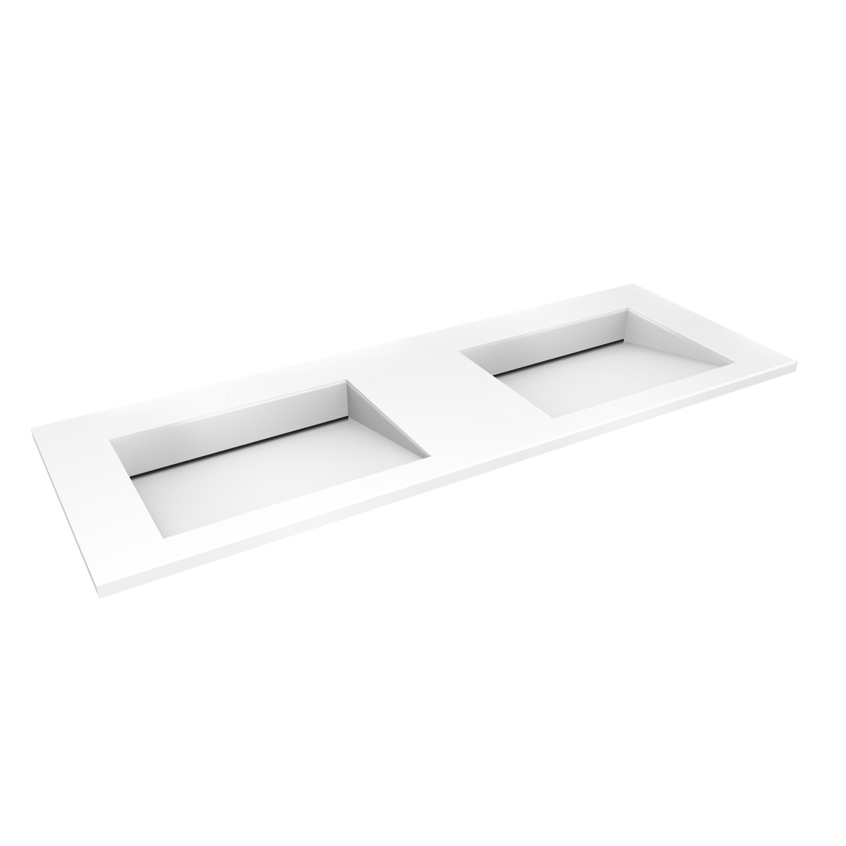 Oltens Stila umývadlo 140x45 cm obdĺžnik umývadlo na nábytok biela 40206900