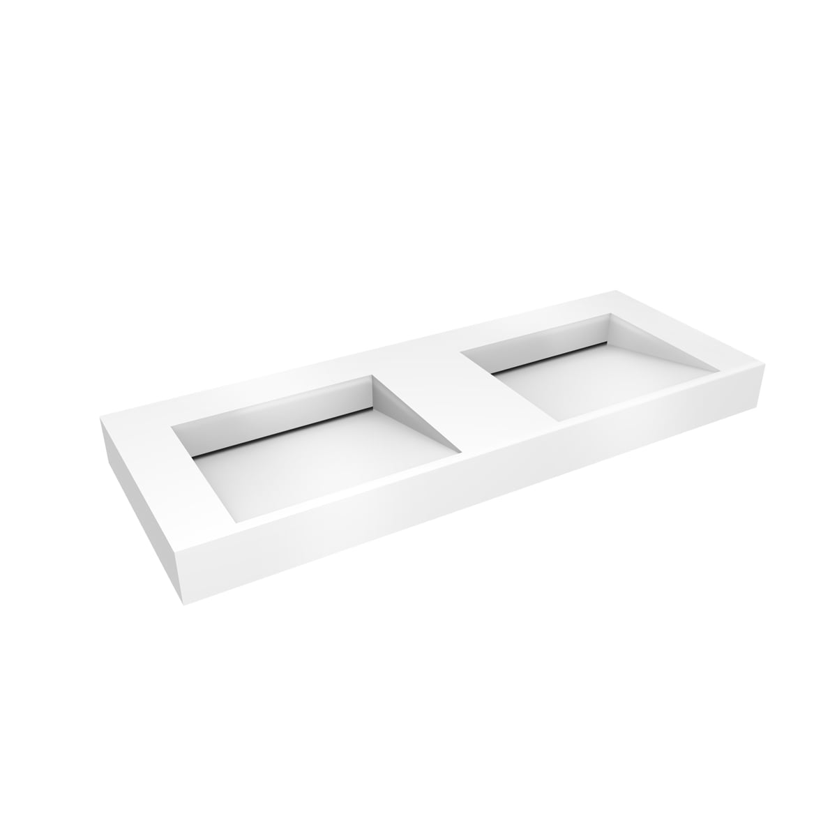 Oltens Stila umývadlo 120x45 cm obdĺžnik klasické umývadlo-dvojité biela 40004000