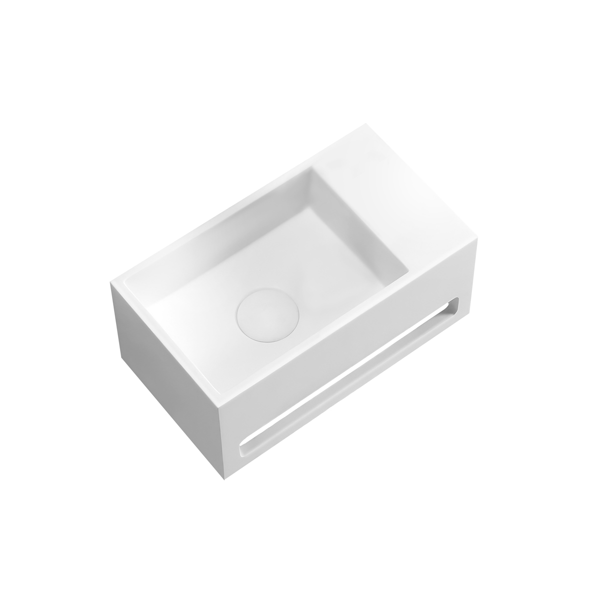 Oltens Fri umývadlo 35.5x20 cm obdĺžnik klasické umývadlo biela 40007000