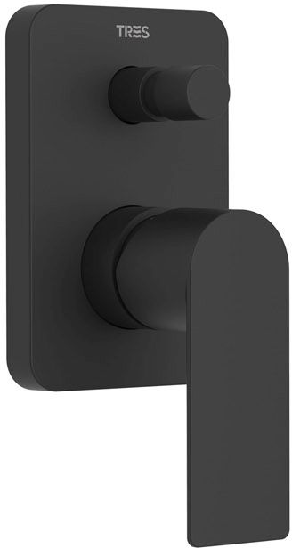 Tres Loft Colors vaňová/sprchová batéria podomietková čierna 20018001NM