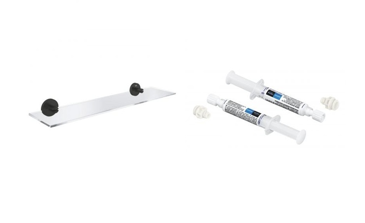 Súprava polica Grohe Start 412022430, lepidlo Grohe 41128000