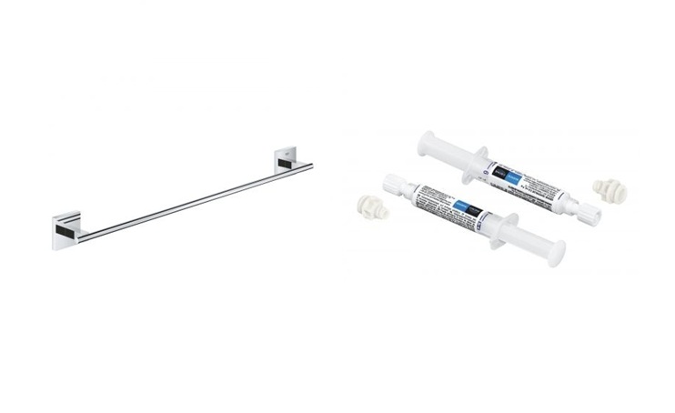 Súprava tyč Grohe Start Cube 41089000, lepidlo Grohe 41128000