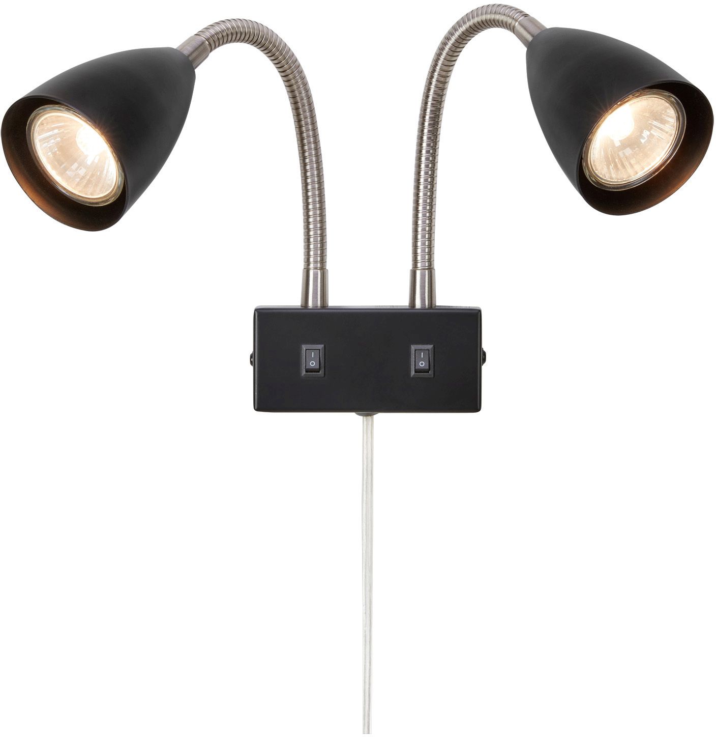 Markslöjd Ciro nástenná lampa 2x7 W čierna 108901