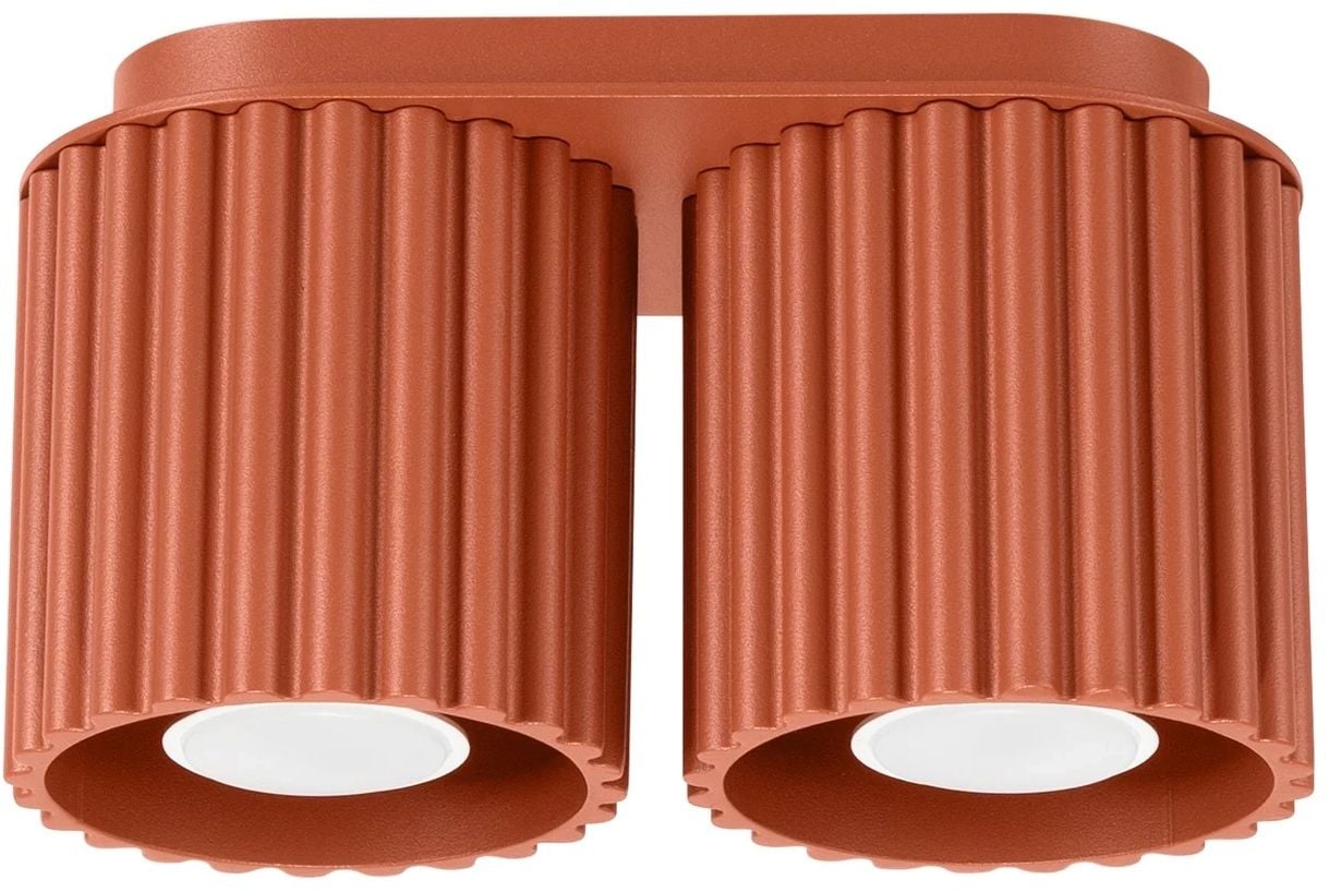 Sollux Lighting Aura stropné svietidlo 2x10 W červená SL.1800