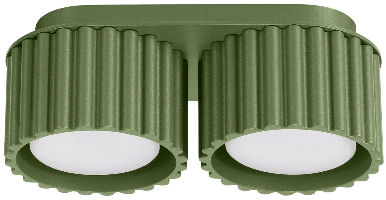 Sollux Lighting Aura stropné svietidlo 2x10 W zelená SL.1798