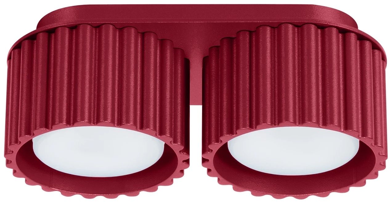 Sollux Lighting Aura stropné svietidlo 2x10 W bordová SL.1823