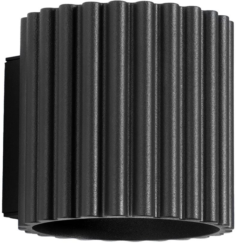 Sollux Lighting Aura nástenná lampa 1x10 W čierna SL.1786