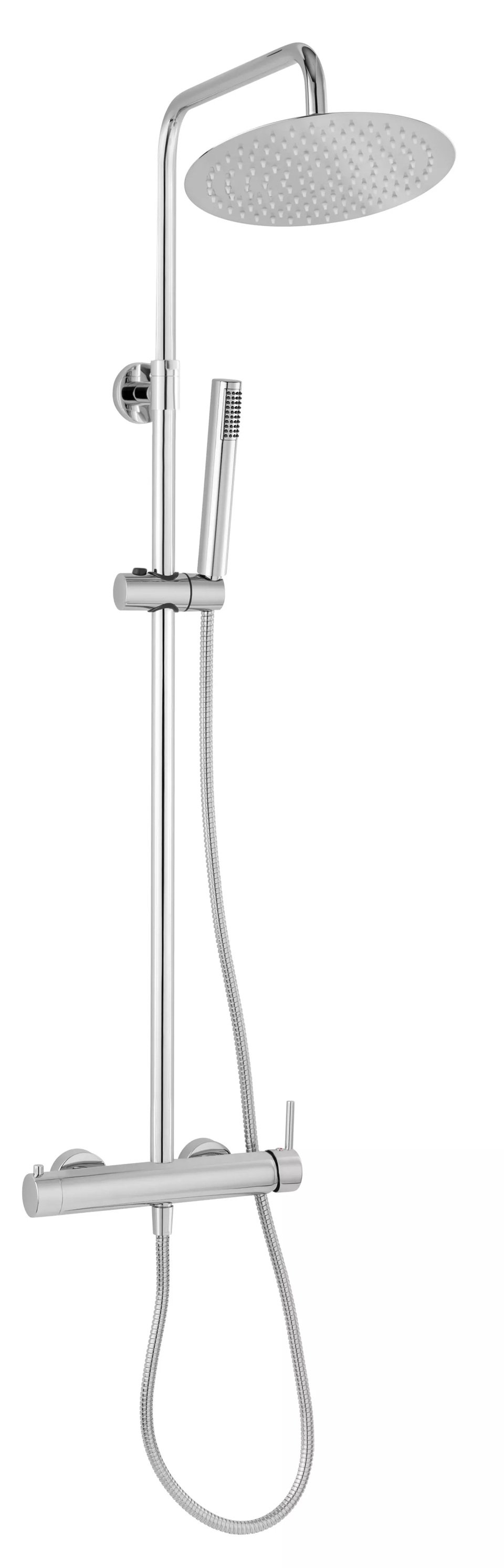 Ferro Ciriculus sprchová súprava nástenná s dažďovou sprchou chrómová NP85-BCK7U