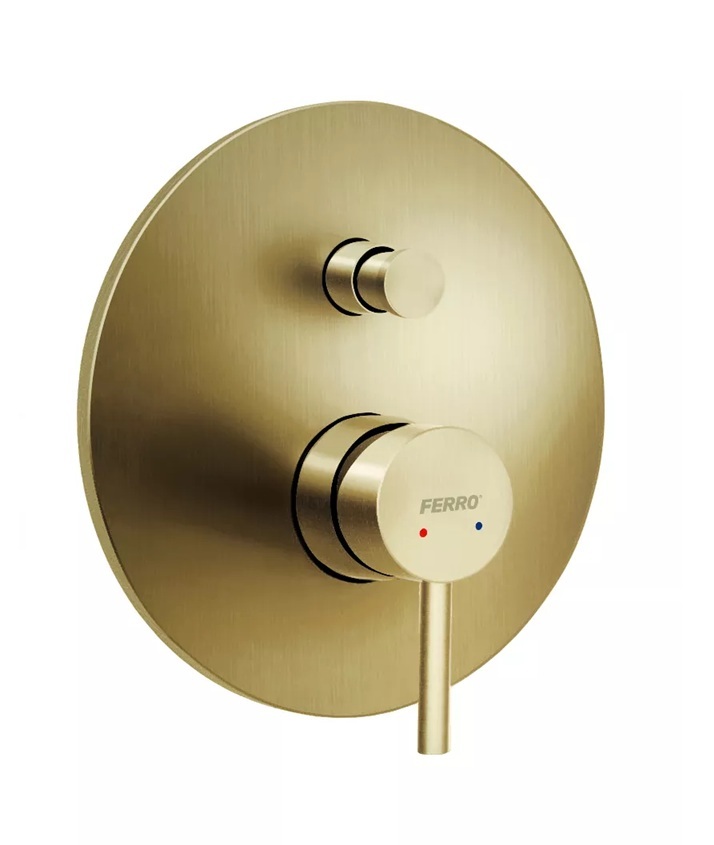 Ferro Ciriculus vaňová/sprchová batéria podomietková zlatá BCK7PBG