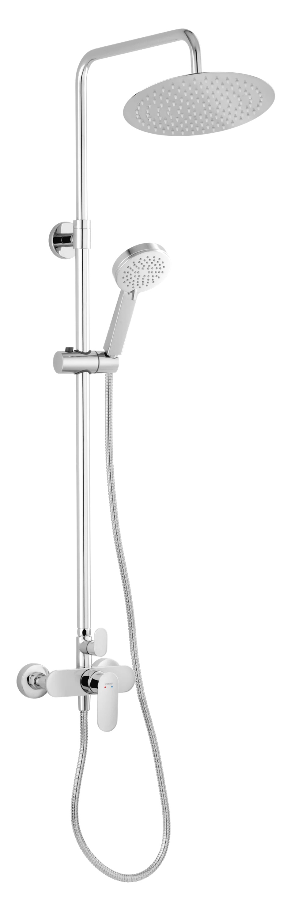 Ferro Talassa sprchová súprava nástenná s dažďovou sprchou chrómová NP87-BAL7U