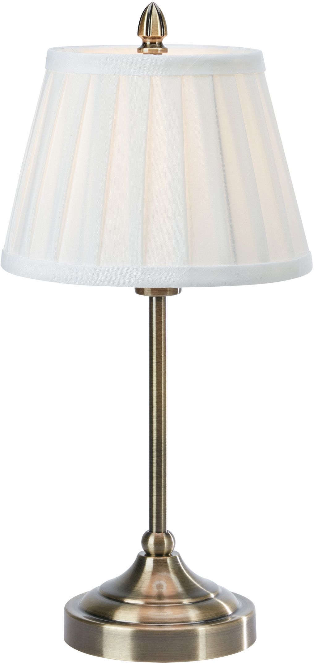 Markslöjd Oxford stolová lampa 1x40 W biela-mosadzná 108973