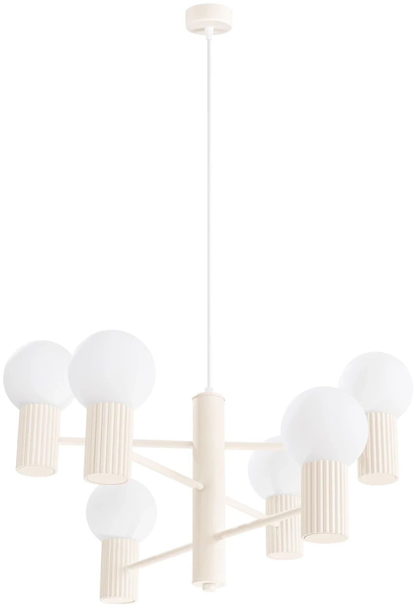 Sollux Lighting Halo závesné svietidlo 6x8 W béžová SL.1831