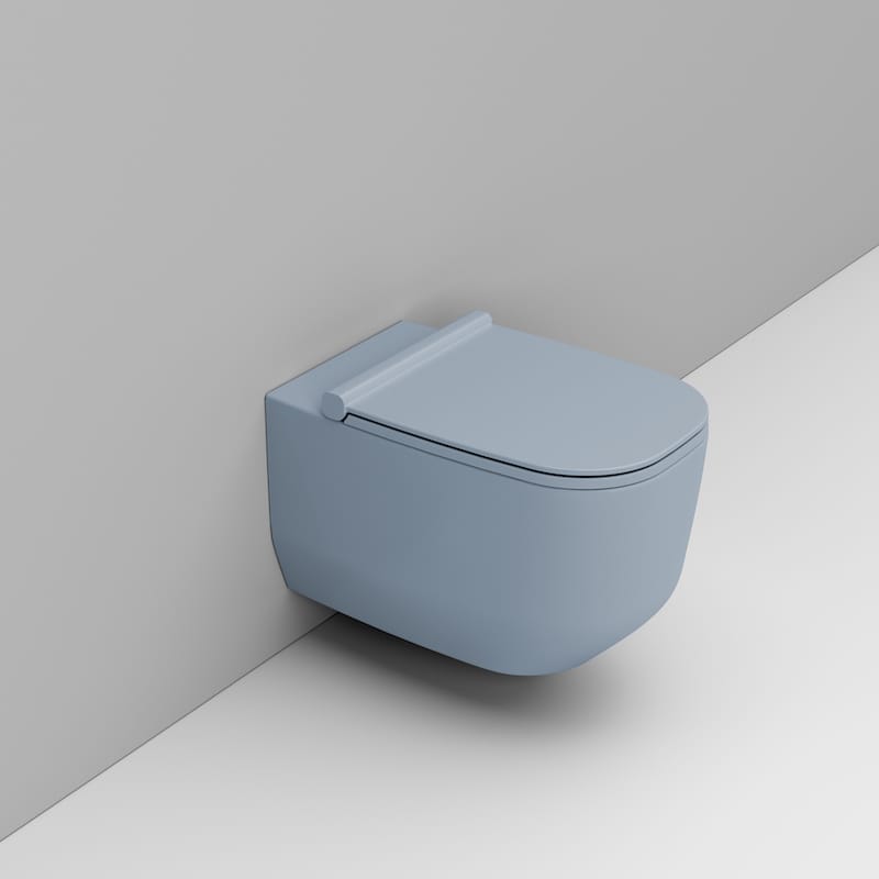 Ceramica Dolomite Alba wc misa závesné bez oplachovacieho kruhu modrá D502571