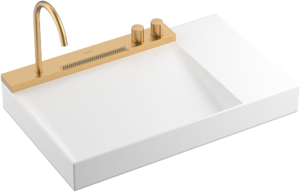 Hansgrohe Avalegra umývadlo s batériou 78x47.5 cm obdĺžnik klasické umývadlo-vstavané umývadlo biela 22473140