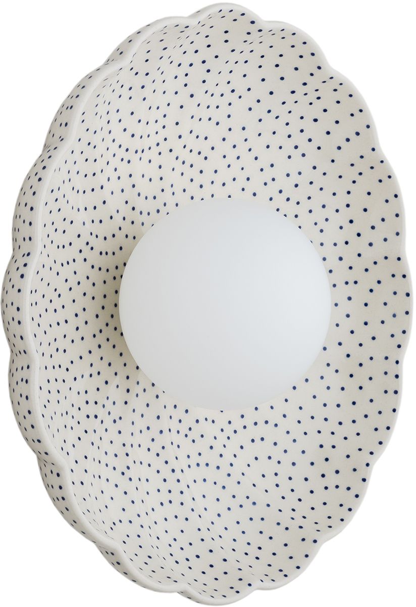 Argon Boll nástenná lampa 1x6 W biela-opálová-námornícka modrá 8934