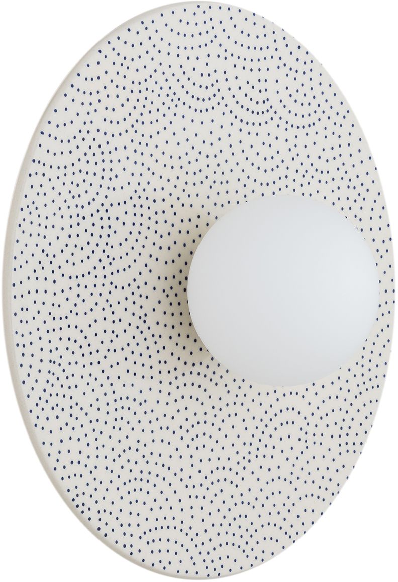 Argon Boll nástenná lampa 1x6 W biela-opálová-námornícka modrá 8936