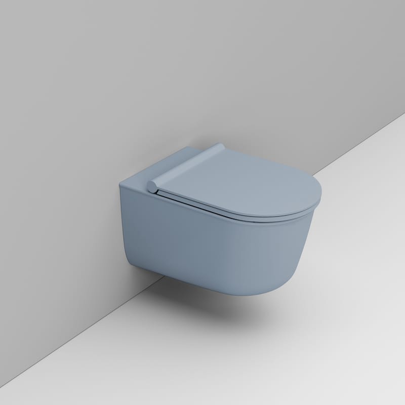 Ceramica Dolomite Mayka wc misa závesné bez oplachovacieho kruhu modrá D482571
