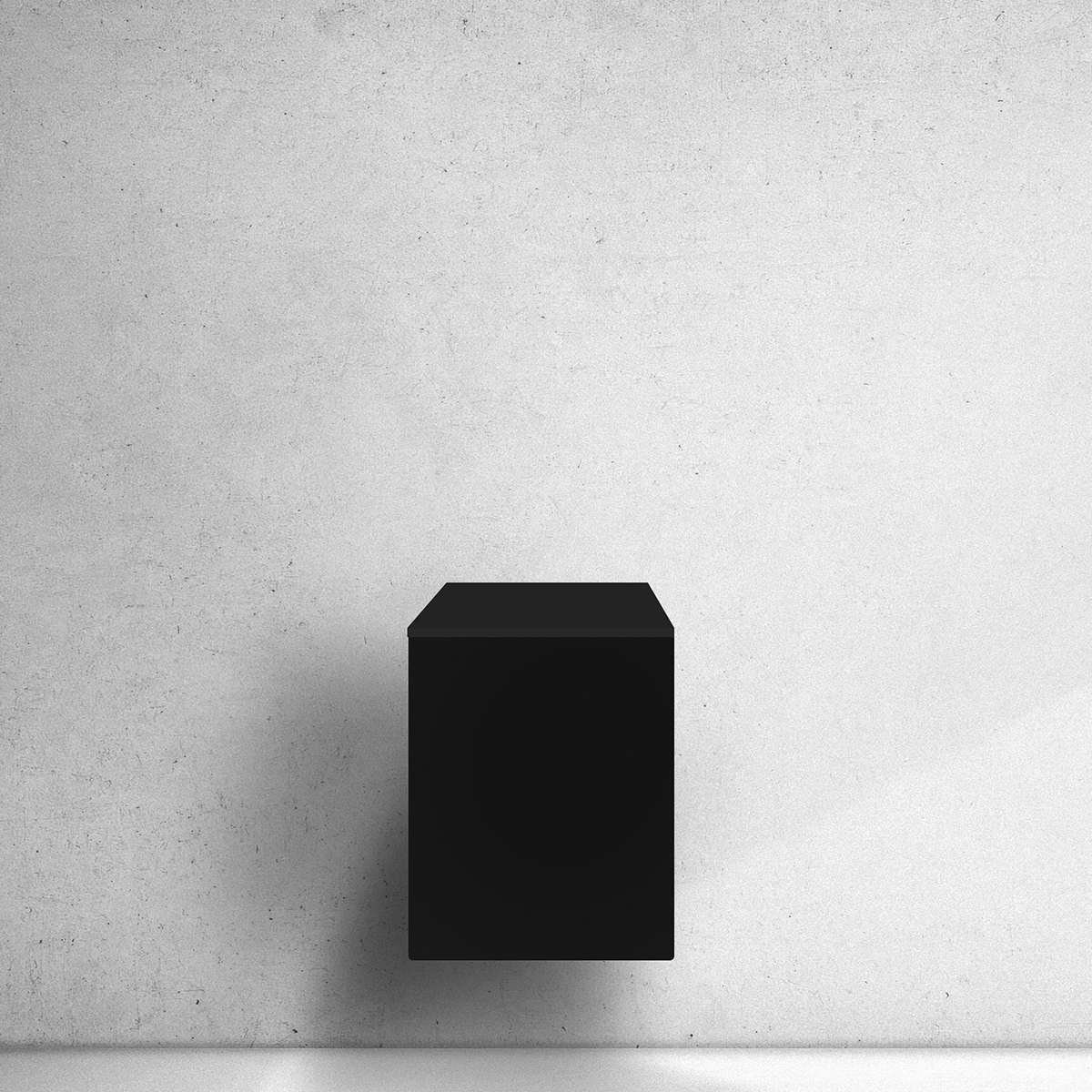 Oltens Lun skrinka 40x45x53.6 cm závesná kúpeľňová skrinka pod umývadlo čierna 60031300