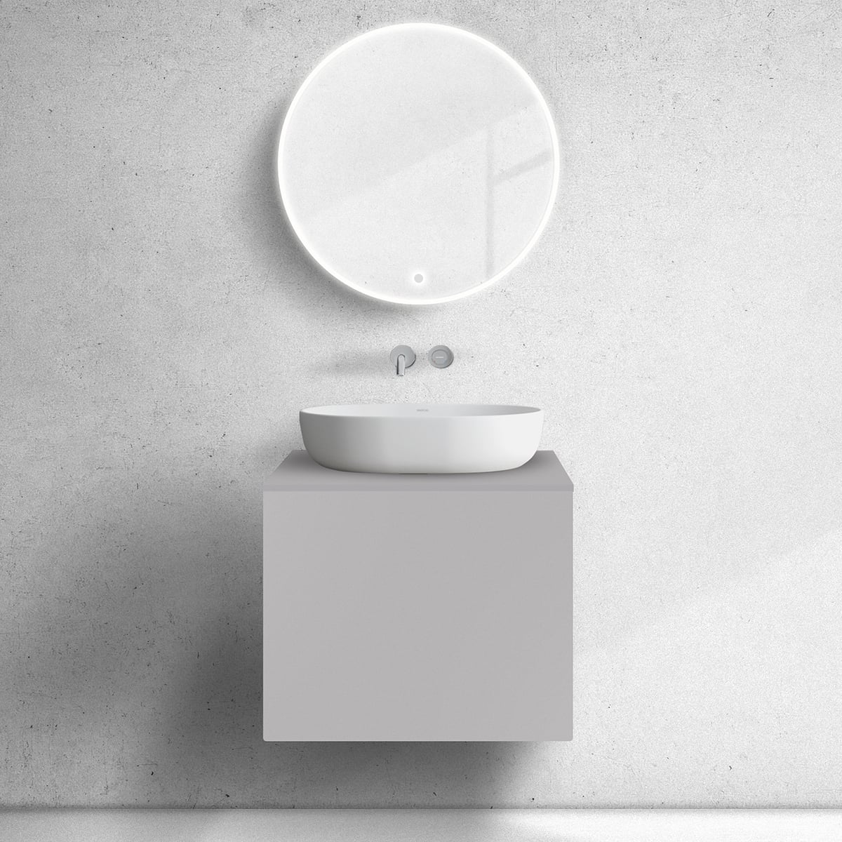 Oltens Lun skrinka 60x44.7x52 cm závesná kúpeľňová skrinka pod umývadlo 60032900