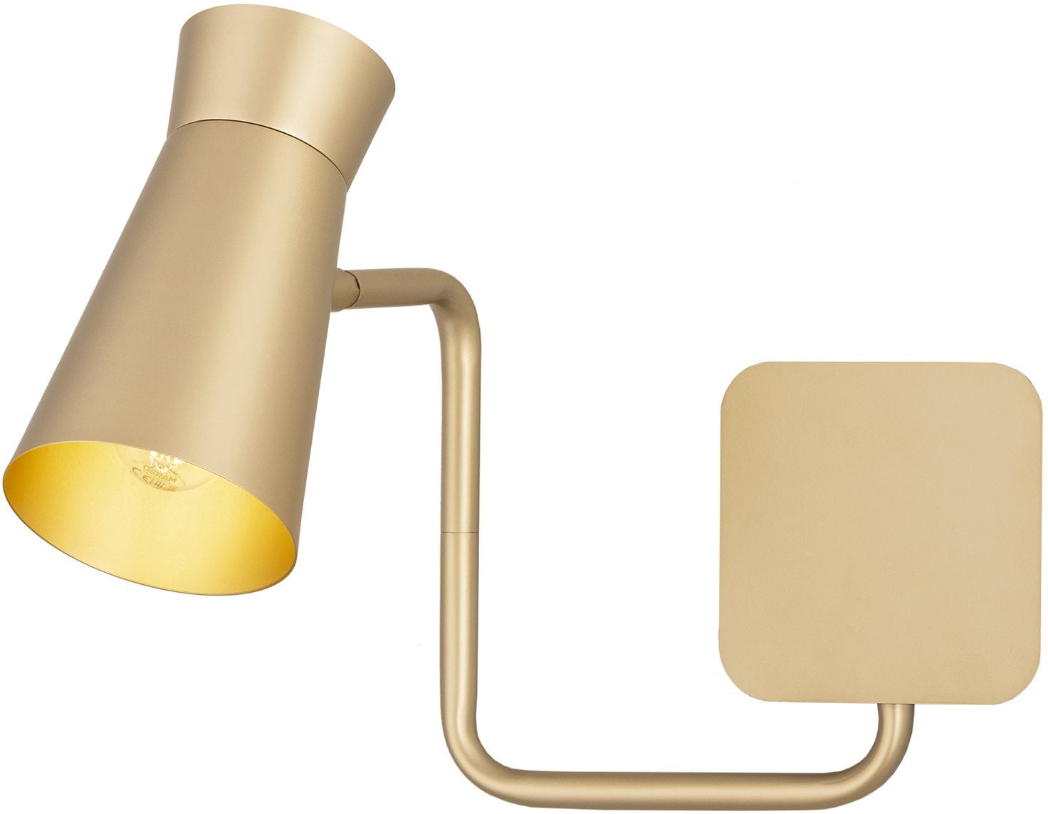 Argon Lord nástenná lampa 1x7 W zlatá 8884