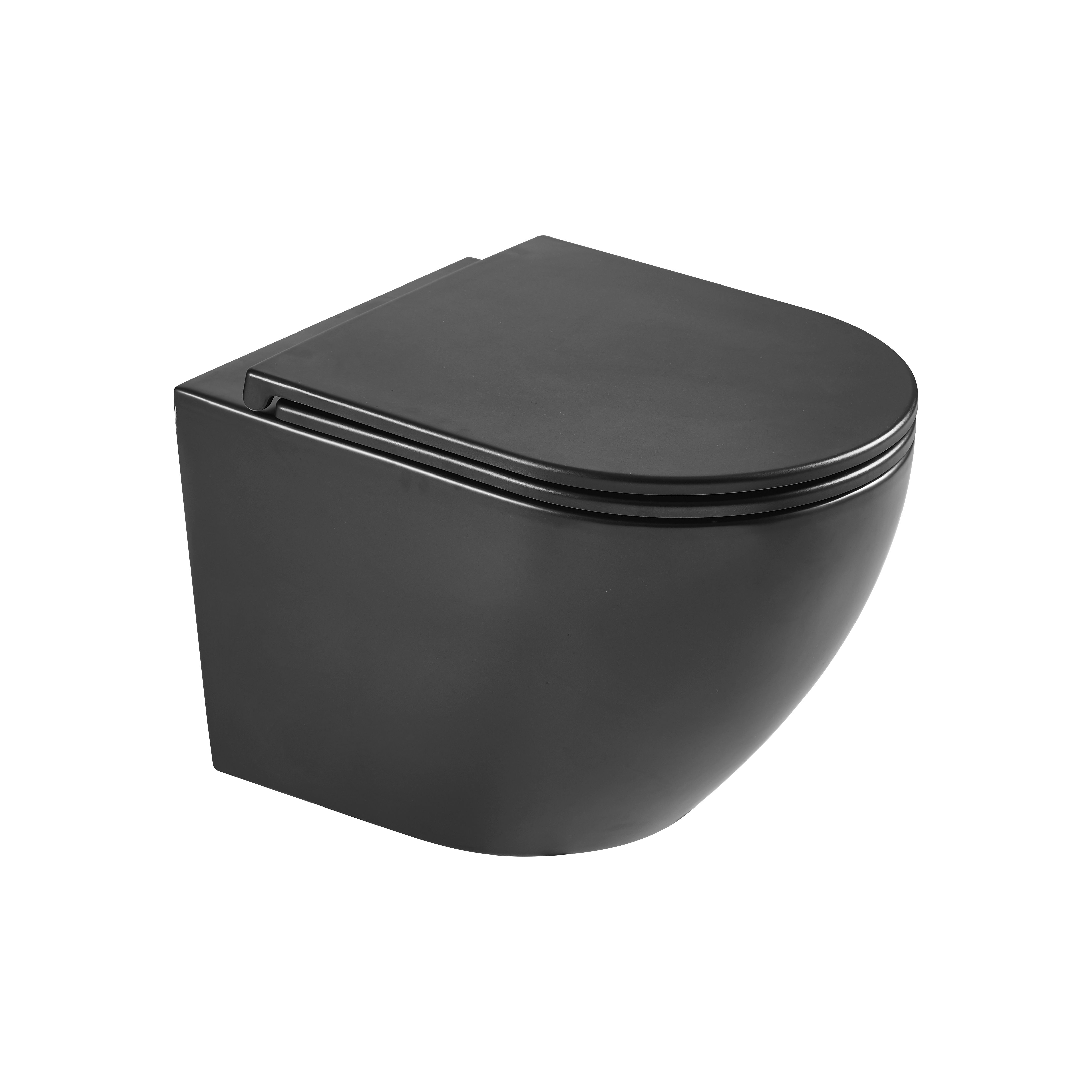 Hagser Beno wc misa závesné bez oplachovacieho kruhu s vírivým splachovaním čierna matná HGR15000042