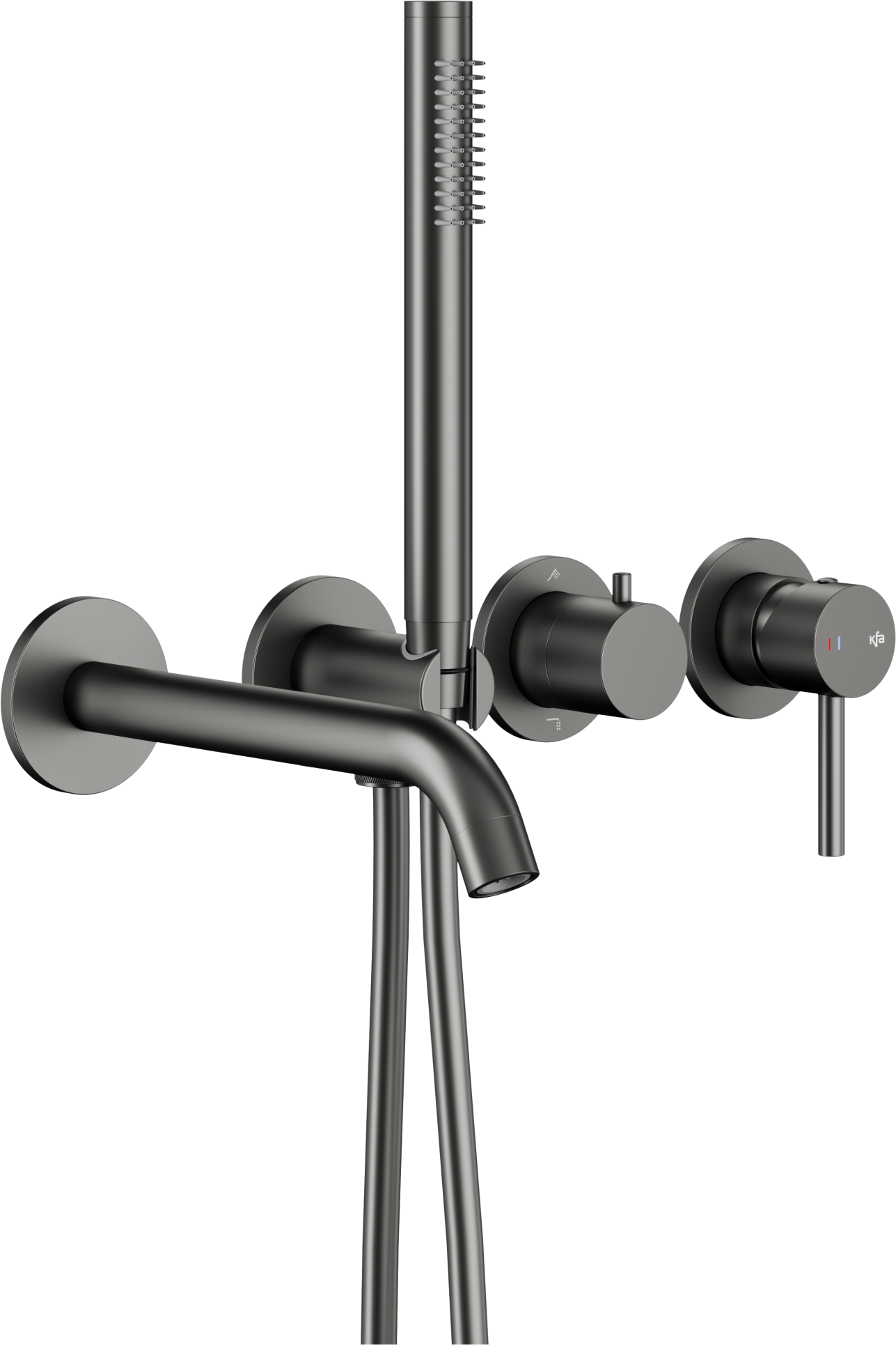 KFA Armatura Moza Gun Metal Grey vaňová/sprchová batéria podomietková tmavomodrá 5039-411-61