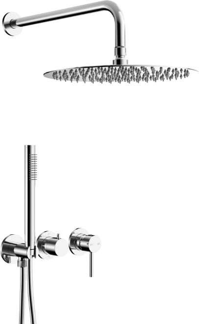 KFA Armatura Moza súprava vaňová/sprchová podomietková s dažďovou sprchou chrómová 5039-511-00