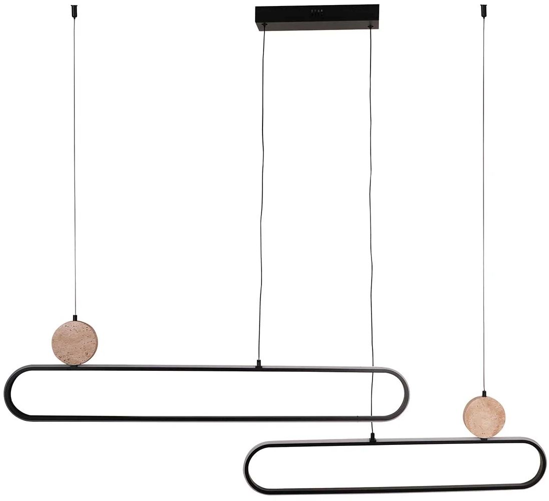 Goldlux Florentyna závesné svietidlo 2x48 W čierna 333889