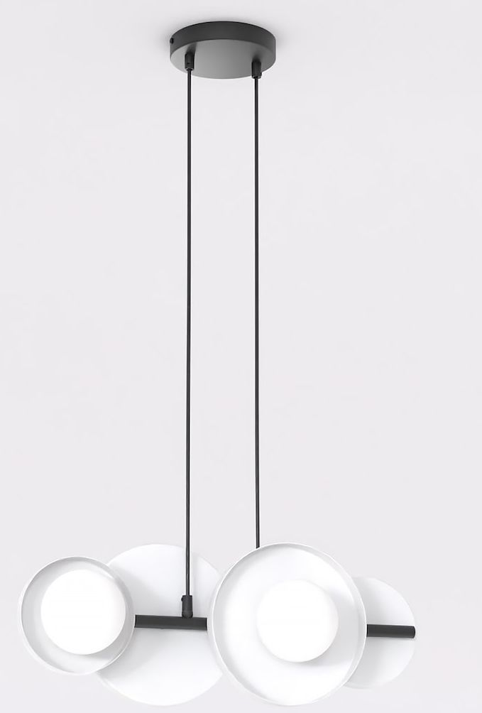 Emibig Model 4 BL White závesné svietidlo 4x8 W biela 1487/4